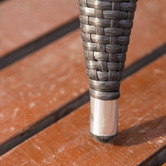 Naturally Provinicial Charcoal Bourne Standing Outdoor Basket Chair