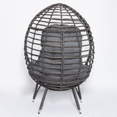 Naturally Provinicial Charcoal Bourne Standing Outdoor Basket Chair