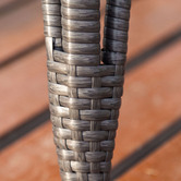 Naturally Provinicial Charcoal Bourne Standing Outdoor Basket Chair