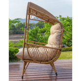 Naturally Provinicial Millie Standing Outdoor Basket Chair