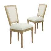 Naturally Provinicial Natural &amp; Cream Oakley Wooden Dining Chair