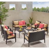 Naturally Provinicial Honolulu 4 Piece Outdoor PE Wicker Sofa Set