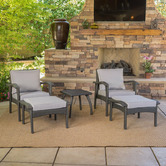 Naturally Provinicial Manly 5 Piece Outdoor PE Wicker Lounge Set