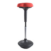 Naturally Provinicial Red Tyrene Ergonomic Office Stool