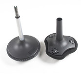 Naturally Provinicial Black Cranland Ergonomic Office Stool