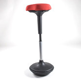 Naturally Provinicial Red Tyrene Ergonomic Office Stool