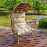 Naturally Provinicial Millie Standing Outdoor Basket Chair