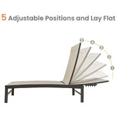 Naturally Provinicial Casella Aluminium &amp; Textilene Adjustable Sun Lounges
