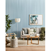 Naturally Provinicial Coila Solid Oak &amp; Linen Leisure Armchair