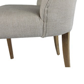 Naturally Provinicial Coila Solid Oak &amp; Linen Dining Chair