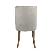 Naturally Provinicial Coila Solid Oak &amp; Linen Dining Chair