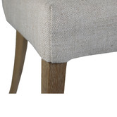 Naturally Provinicial Coila Solid Oak &amp; Linen Dining Chair