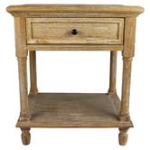 Naturally Provinicial Harriett American Oak Bedside Table