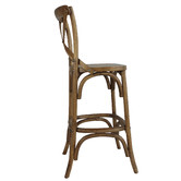 Naturally Provinicial 67cm Donald Oak Cross Back Barstool