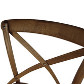 Naturally Provinicial 67cm Donald Oak Cross Back Barstool