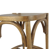 Naturally Provinicial 67cm Donald Oak Cross Back Barstool