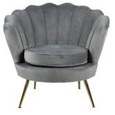 Naturally Provinicial Pelias Velvet Armchair
