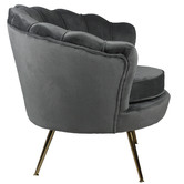 Naturally Provinicial Pelias Velvet Armchair