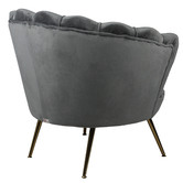 Naturally Provinicial Pelias Velvet Armchair