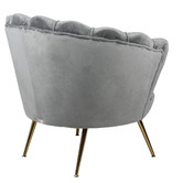 Naturally Provinicial Pelias Velvet Armchair
