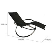 Naturally Provinicial Avalon Aluminium &amp; Mesh Folding Rocking Lounger
