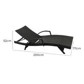 Naturally Provinicial Grey Hilda PE Wicker Sun Lounges with Arm Rest