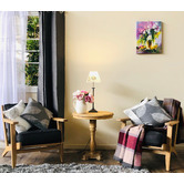 Naturally Provinicial Coila Solid Oak &amp; Linen Leisure Armchair