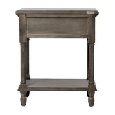 Naturally Provinicial Dewey Oak Wood Bedside Table