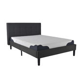 Naturally Provinicial Charcoal Leucippus Upholstered Bed Frame