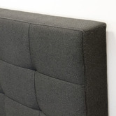 Naturally Provinicial Charcoal Leucippus Upholstered Bed Frame