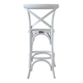 Naturally Provinicial 67cm Zola Cross Back Oak Wood Barstool