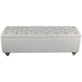 Naturally Provinicial Namu Upholstered Ottoman Bench