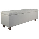 Naturally Provinicial Namu Upholstered Ottoman Bench