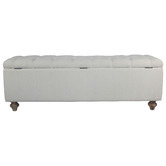 Naturally Provinicial Namu Upholstered Ottoman Bench