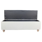 Naturally Provinicial Namu Upholstered Ottoman Bench