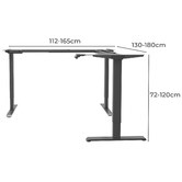Naturally Provinicial Odilia Adjustable Desk Frame