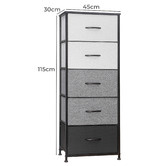 Naturally Provinicial Chrisley 5 Drawer Tallboy