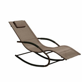 Naturally Provinicial Morris Teslin Outdoor Rocking Lounge Chair