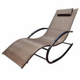 Naturally Provinicial Morris Teslin Outdoor Rocking Lounge Chair