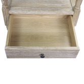 Naturally Provinicial French Country One Drawer Bedside Table With Pull Out Shelf