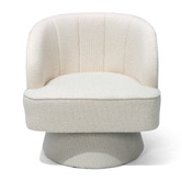 Naturally Provinicial Krishna Boucle Swivel Accent Chair