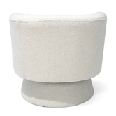 Naturally Provinicial Krishna Boucle Swivel Accent Chair
