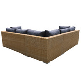 Naturally Provinicial 5 Seater Stelian PE Rattan Outdoor Modular Lounge Set