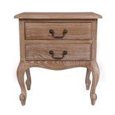 Naturally Provinicial Tania Oak Wood Bedside Table