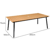 Naturally Provinicial 10 Seater Ganesh Outdoor Dining Table