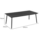 Naturally Provinicial 10 Seater Ganesh Outdoor Dining Table