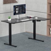 Naturally Provinicial 120cm Black Homer Sit &amp; Stand Desk