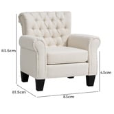 Naturally Provinicial Dumas Upholstered Armchair