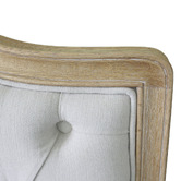 Naturally Provinicial Beige Leia Linen Bed Frame