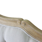 Naturally Provinicial Beige Leia Linen Bed Frame